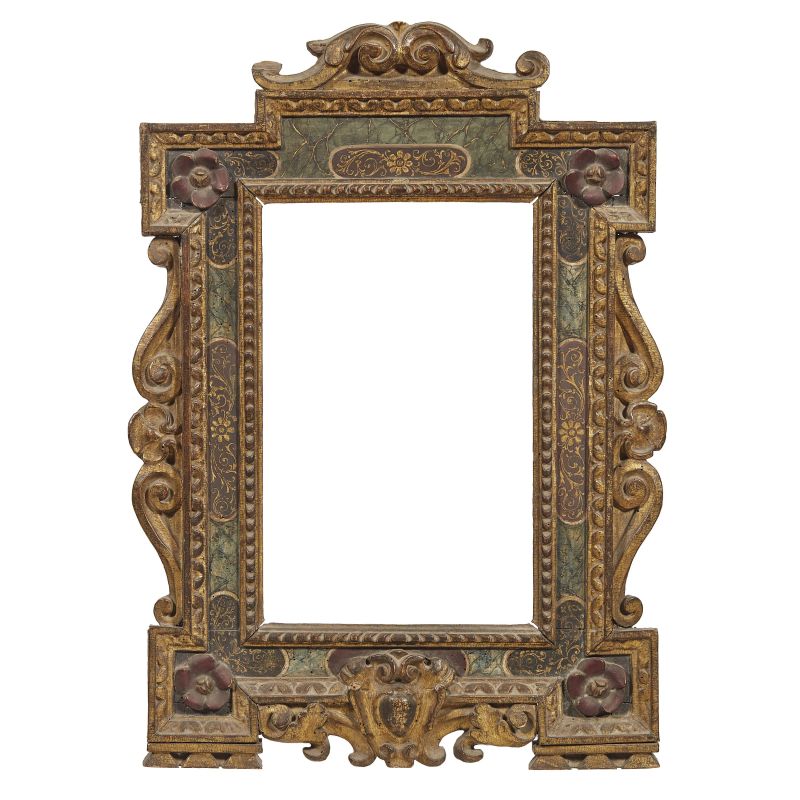 A NORTHERN ITALY AEDICULA FRAME, EARLY 17TH CENTURY  - Auction PAINTINGS, SCULPTURES AND WORKS OF ART FROM A FLORENTINE COLLECTION - Pandolfini Casa d'Aste