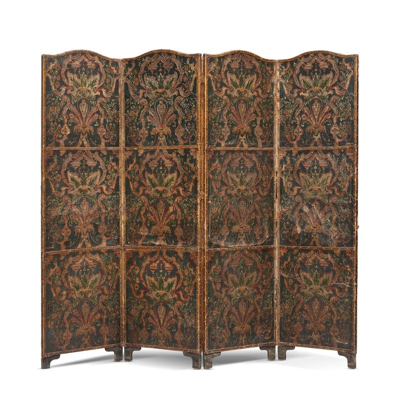 A NETHERLANDER SCREEN, 19TH CENTURY  - Auction FURNITURE, OBJECTS OF ART AND SCULPTURES FROM PRIVATE COLLECTIONS - Pandolfini Casa d'Aste