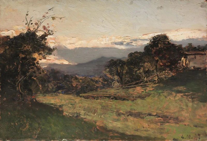 Lorenzo Delleani  - Auction 19th century Paintings - II - Pandolfini Casa d'Aste