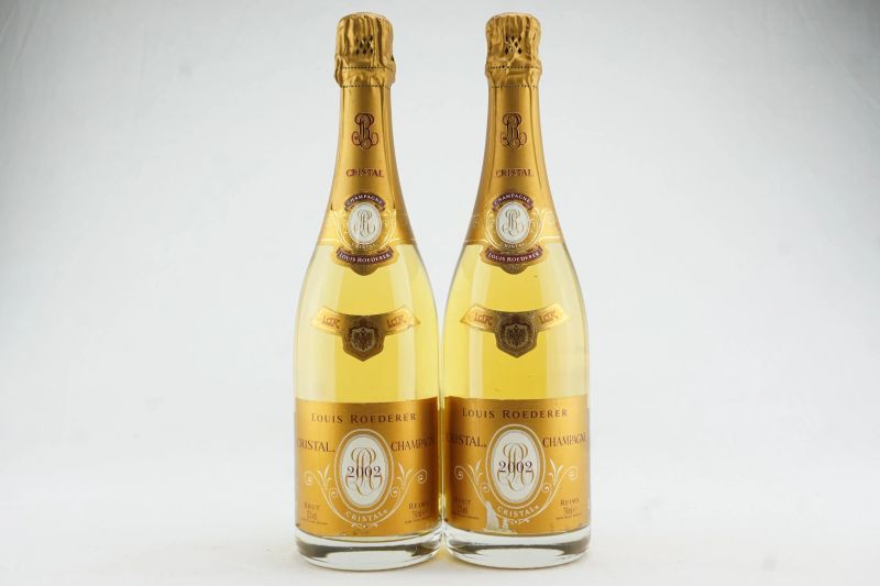 Cristal Louis Roederer 2002  - Auction THE SIGNIFICANCE OF PASSION - Fine and Rare Wine - Pandolfini Casa d'Aste
