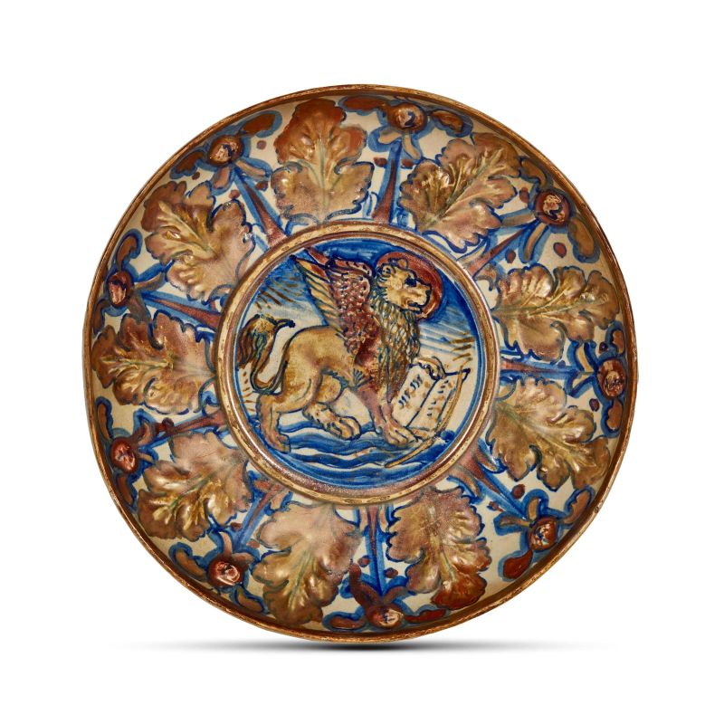 A BOWL, GUBBIO, CIRCA 1530-1540  - Auction CERAMICS. MAJOLICA AND PORCELAIN FROM THE RENAISSANCE TO THE 18TH CENTURY - Pandolfini Casa d'Aste