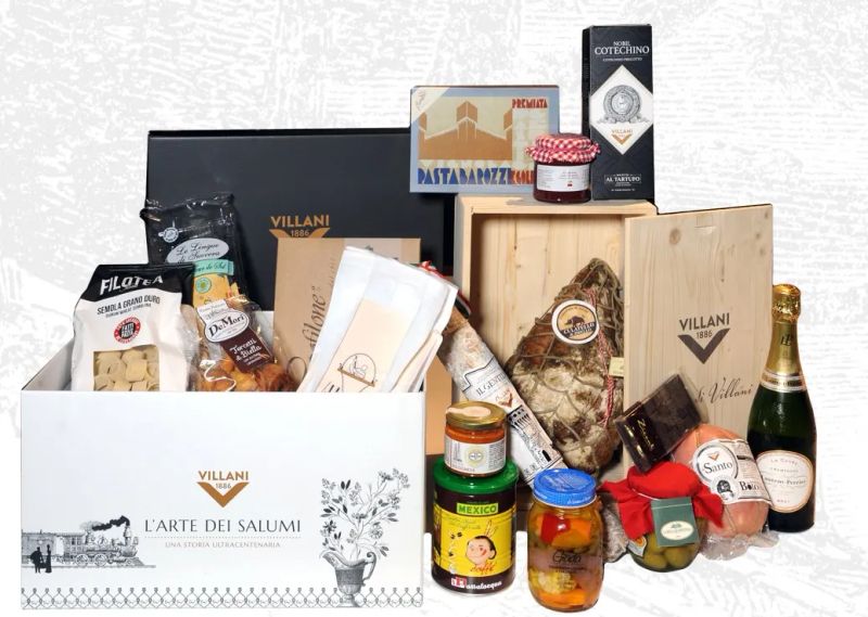 Villani - Cesta Culatello    - Auction PANDOLFINI FOR AMICI DI URI - CHARITY AUCTION FOR THE UROLOGICAL SCIENTIFIC RESEARCH - Pandolfini Casa d'Aste