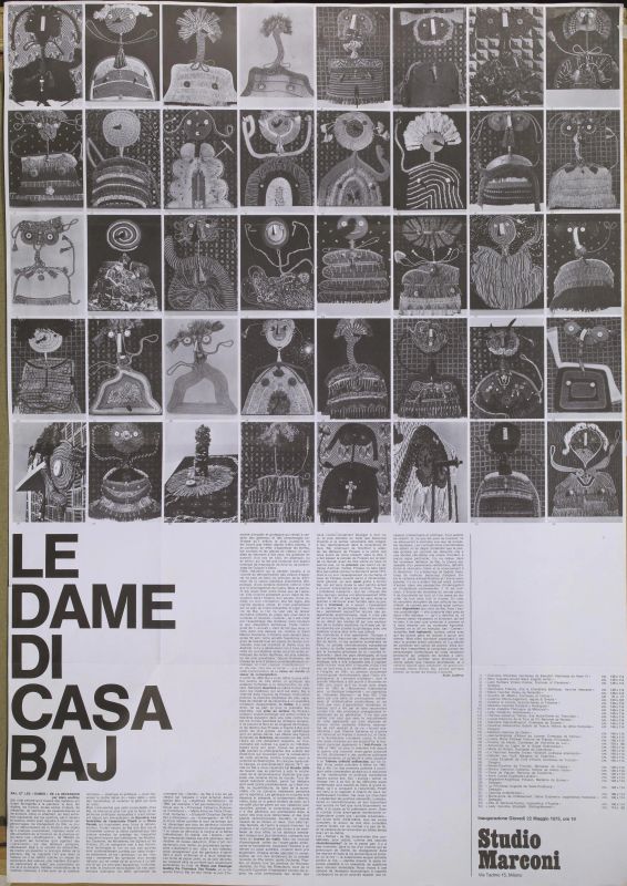 MANIFESTO ENRICO BAJ  - Asta ASTA A TEMPO | Arte Moderna e Contemporanea ed una selezione di opere su carta di Remo Bianco - Pandolfini Casa d'Aste