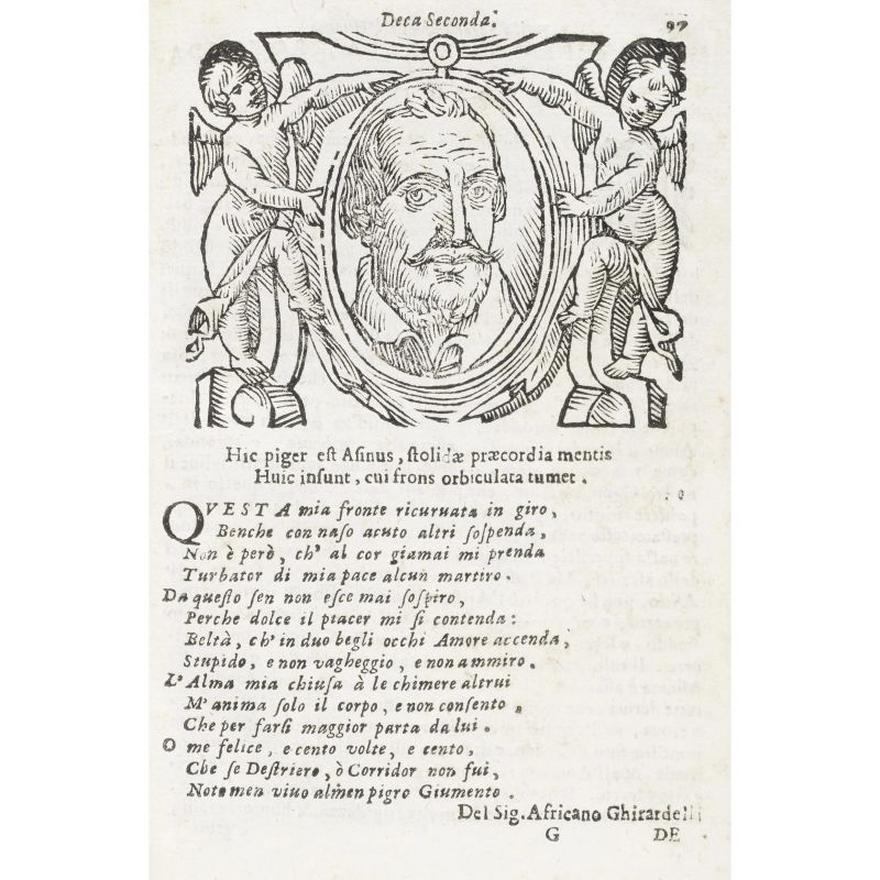 Ghirardelli, Cornelio. Cefalogia fisonomica. Bologna, Recaldini, 1674.  - Asta LIBRI, MANOSCRITTI, AUTOGRAFI E STAMPE - Pandolfini Casa d'Aste