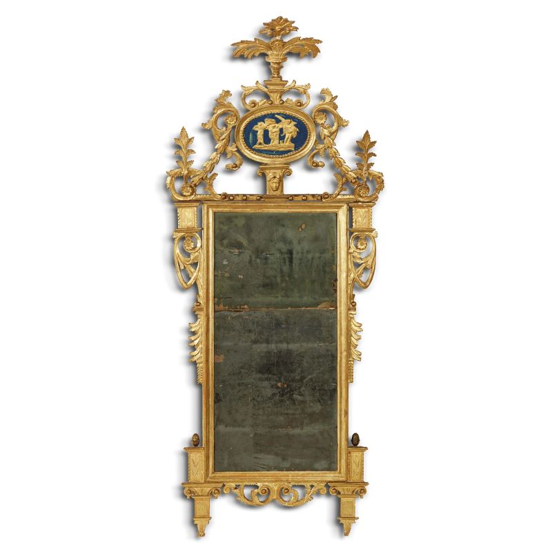 A TUSCAN MIRROR, 18TH CENTURY  - Auction ONLINE AUCTION | ARREDARE CON STILE. MOBILI E OGGETTI D'ARTE - Pandolfini Casa d'Aste