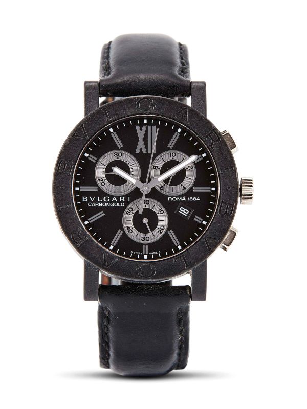 BULGARI CARBONGOLD 1864 REF. BB 38 CL CH N. L22XX ANNO 2009  - Auction Fine watches - Pandolfini Casa d'Aste