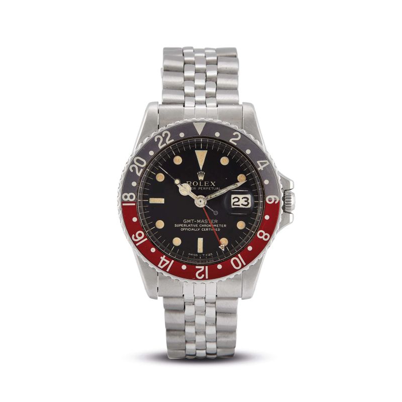 



ROLEX GMT MASTER GILT DIAL REF. 1675 N. 14375XX STAINLESS STEEL WRISTWATCH, 1966  - Auction WATCHES - Pandolfini Casa d'Aste