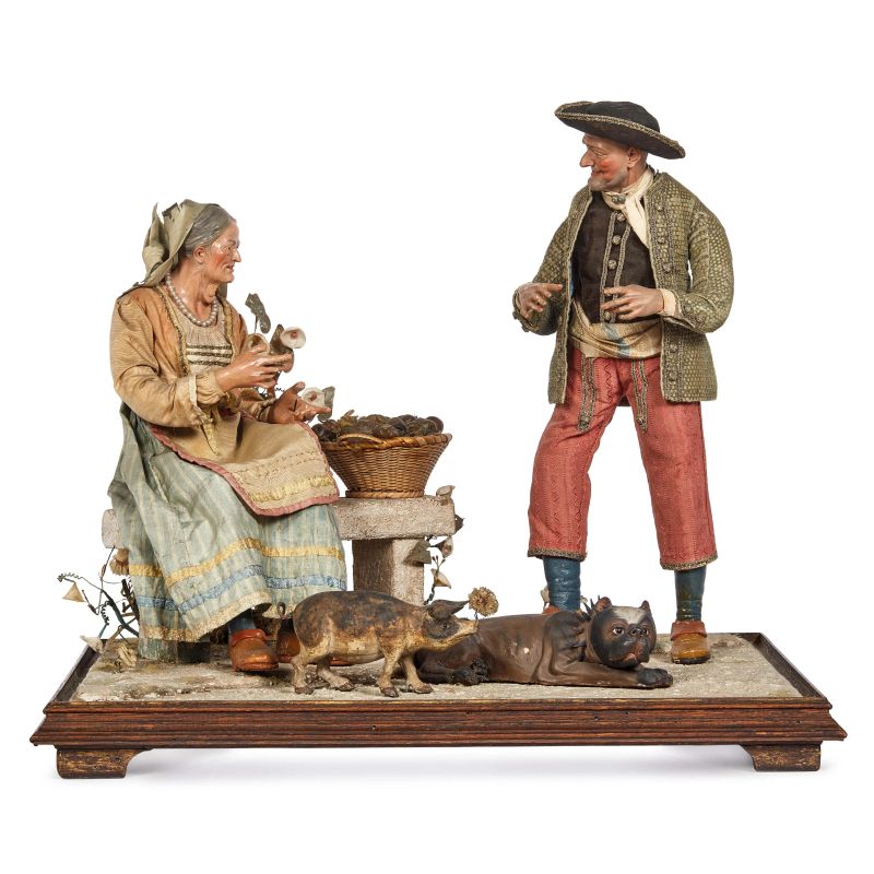 



A NEAPOLITAN NATIVITY SCENE IN A SHOWCASE, 19TH/20TH CENTURY  - Auction FURNITURE, WORKS OF ART AND MAJOLICA - Pandolfini Casa d'Aste