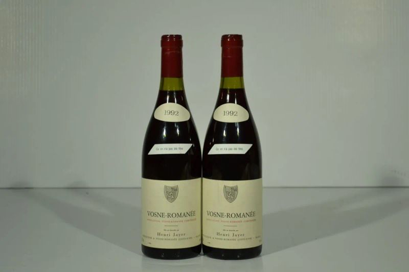 Vosne-Romanee H. Jayer 1992  - Auction Finest and Rarest Wines - Pandolfini Casa d'Aste