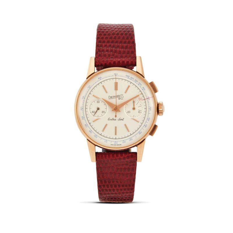 Eberhard : 



EBERHARD &amp; CO. EXTRA-FORT YELLOW GOLD CHRONOGRAPH  - Auction WRISTWATCHES - Pandolfini Casa d'Aste