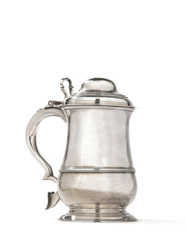 TANKARD, LONDRA, 1763, ARGENTIERE IM CON PICCOLA STELLA NON IDENTIFICATO  - Auction ARCADE | Silver, books, porcelain and maiolica - Pandolfini Casa d'Aste