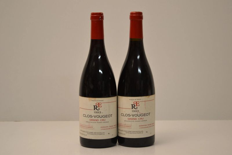 Clos de Vougeot Domaine Rene Engel 1993  - Auction  An Exceptional Selection of International Wines and Spirits from Private Collections - Pandolfini Casa d'Aste