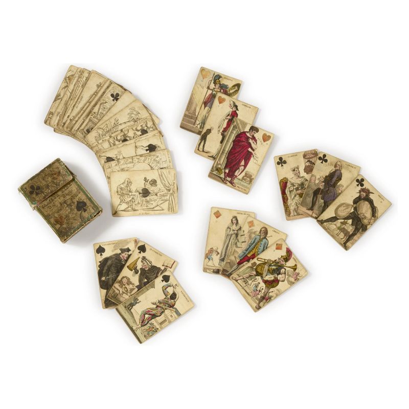 Rare set of early 19th century French cards  - Auction BOOKS, MANUSCRIPTS AND AUTOGRAPHS - Pandolfini Casa d'Aste