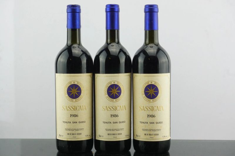 Sassicaia Tenuta San Guido 1986  - Auction AS TIME GOES BY | Fine and Rare Wine - Pandolfini Casa d'Aste