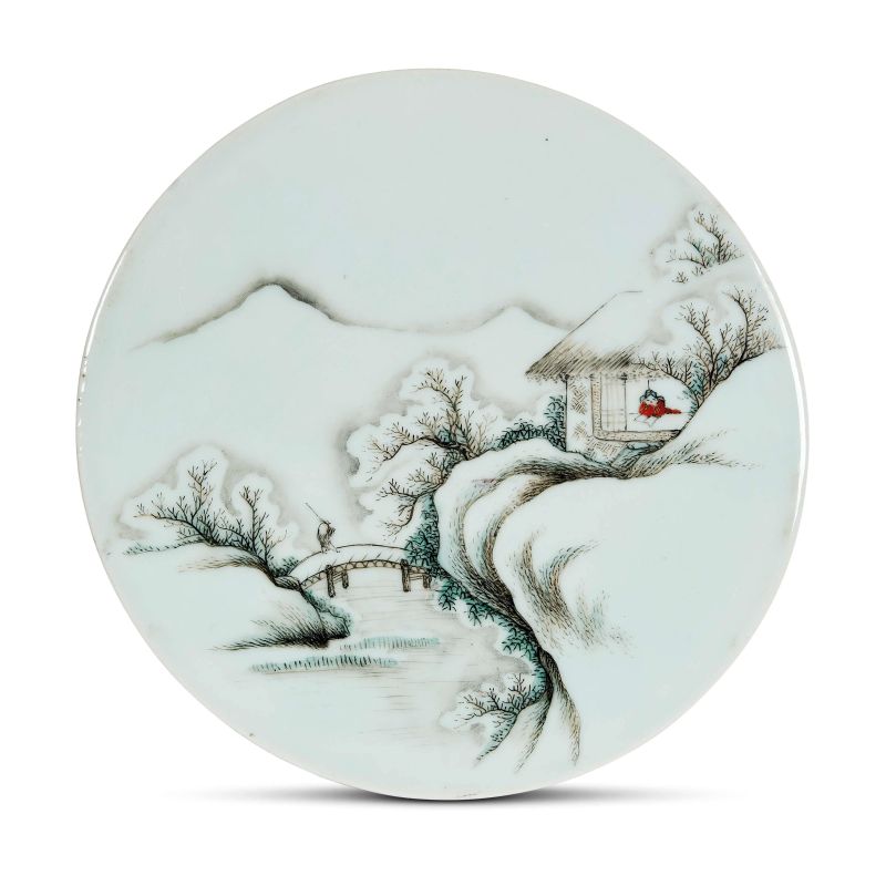



A ROUND PORCELAIN PLAQUE, CHINA, 20TH CENTURY  - Auction Asian Art | 东方艺术 - Pandolfini Casa d'Aste