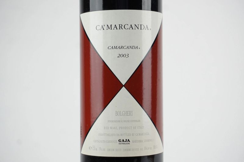      Camarcanda Ca' Marcanda Gaja 2003   - Asta ASTA A TEMPO | Smart Wine & Spirits - Pandolfini Casa d'Aste