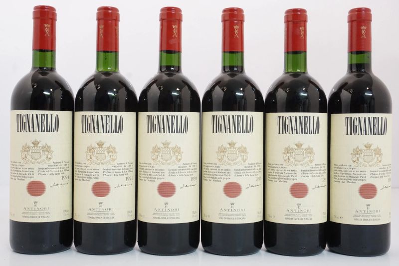      Tignanello Antinori 1991   - Asta Vini Pregiati e Distillati da Collezione - Pandolfini Casa d'Aste
