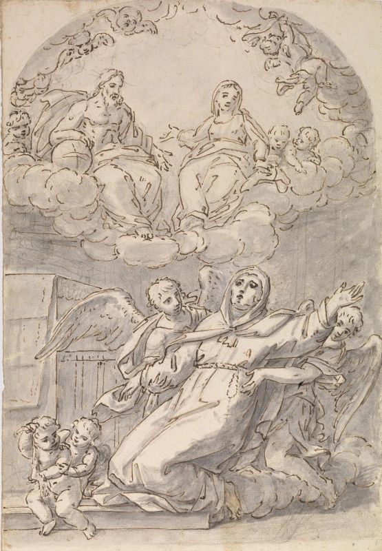      Scuola romana, sec. XIX   - Auction Works on paper: 15th to 19th century drawings, paintings and prints - Pandolfini Casa d'Aste