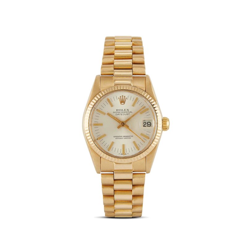 Rolex : ROLEX DATEJUST MEDIO REF. 6827 ORO GIALLO N. 61697XX ANNO 1979  - Asta OROLOGI - Pandolfini Casa d'Aste