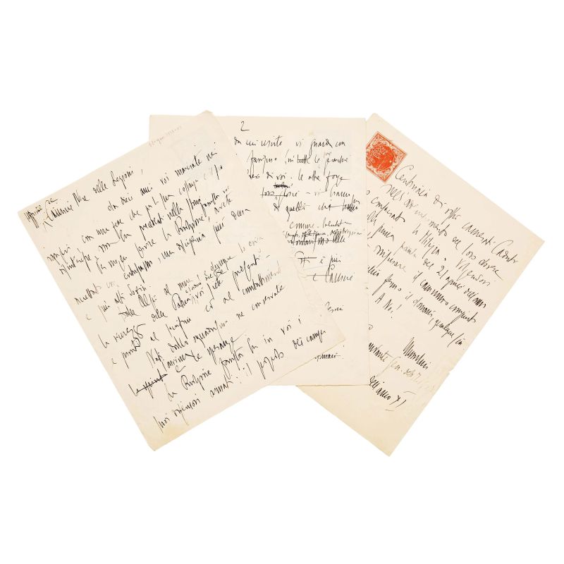 Mussolini, Benito. Minuta di discorso per l'anniversario delle Camicie Nere delle Legioni  - Asta LIBRI, MANOSCRITTI, AUTOGRAFI E STAMPE - Pandolfini Casa d'Aste