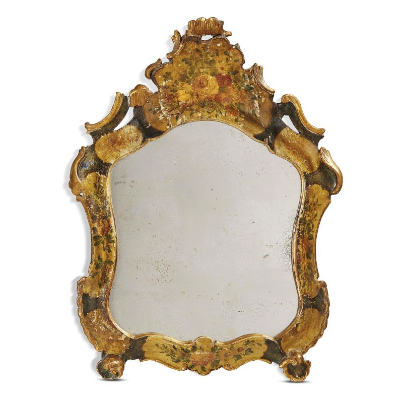 A VENETIAN VANITY MIRROR, HALF 18TH CENTURY  - Auction FURNITURE, MAJOLICA AND WORKS OF ART - Pandolfini Casa d'Aste