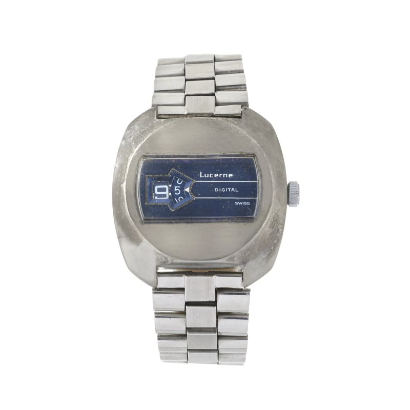 



LUCERNE DIGITAL METAL AND STAINLESS STEEL WRISTWATCH  - Auction WATCHES - Pandolfini Casa d'Aste