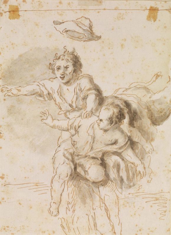      Scuola spagnola, sec. XVIII   - Auction Works on paper: 15th to 19th century drawings, paintings and prints - Pandolfini Casa d'Aste