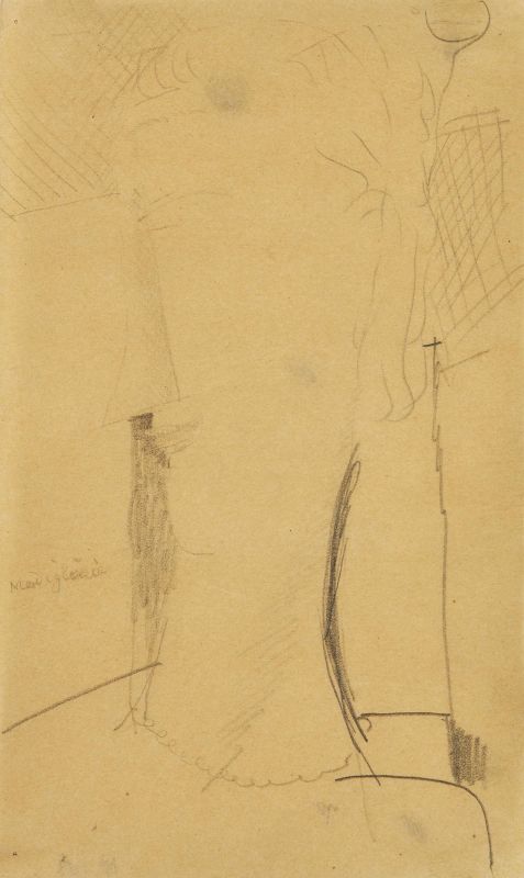 Amedeo Modigliani :      AMEDEO MODIGLIANI    - Auction ITALIA NOVECENTO | WORKS ON PAPER - Pandolfini Casa d'Aste