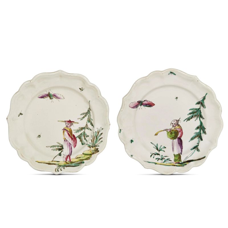 A PAIR OF DISHES, LODI, CIRCA 1770-1780  - Auction MAJOLICA AND PORCELAIN FROM THE RENAISSANCE TO THE 19TH CENTURY - Pandolfini Casa d'Aste