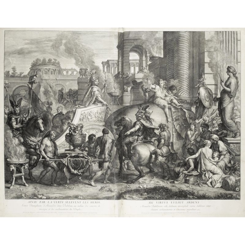 [Tableaux du Roy, représentant cinq sujets de l'histoire d'Alexandre le Grand. Parigi, circa 1720-30].  - Asta LIBRI, MANOSCRITTI, AUTOGRAFI E STAMPE - Pandolfini Casa d'Aste
