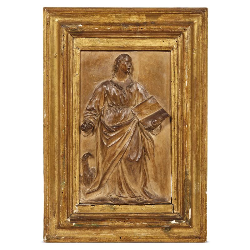 Tuscan sculptor, late 17th century, Saint John The Evangelist, terracotta   - Auction GIOVANNI PRATESI | HOMO FABER PART II - Pandolfini Casa d'Aste