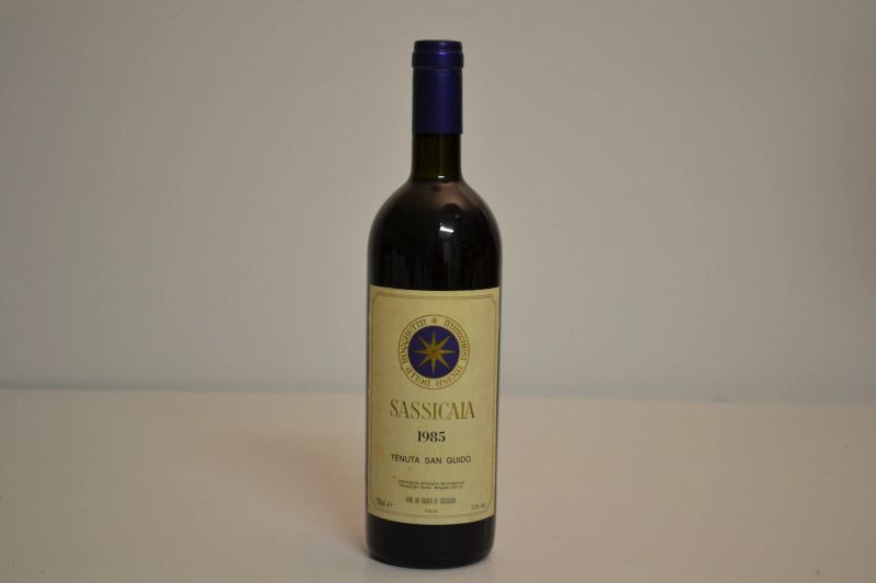 Sassicaia Tenuta San Guido 1985  - Asta Una Prestigiosa Selezione di Vini e Distillati da Collezioni Private - Pandolfini Casa d'Aste