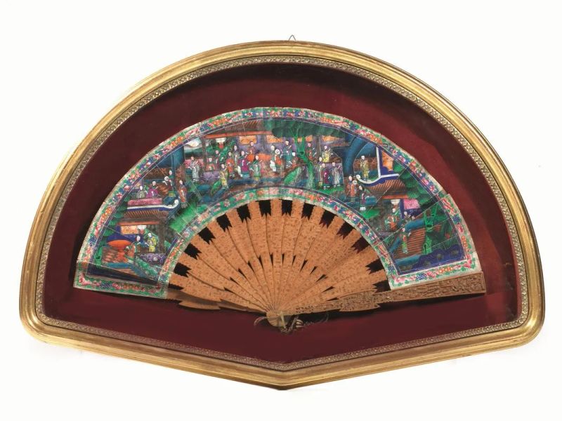 VENTAGLIO, CINA, SEC. XIX  - Auction Asian Art - Pandolfini Casa d'Aste