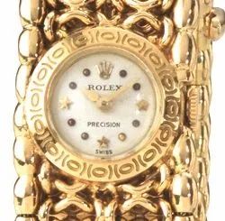 Bracciale-orologio Rolex Precision, n. 144'147, in oro giallo 18 kt  - Auction Important Jewels and Watches - I - Pandolfini Casa d'Aste