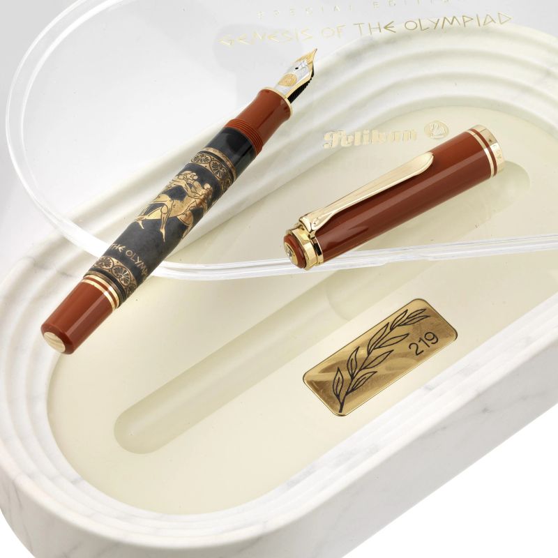 PELIKAN &quot;GENESIS OF THE OLYMPIAD&quot; PENNA STILOGRAFICA SPECIAL EDITION N. 219  - Auction ONLINE AUCTION | WATCHES AND PENS - Pandolfini Casa d'Aste