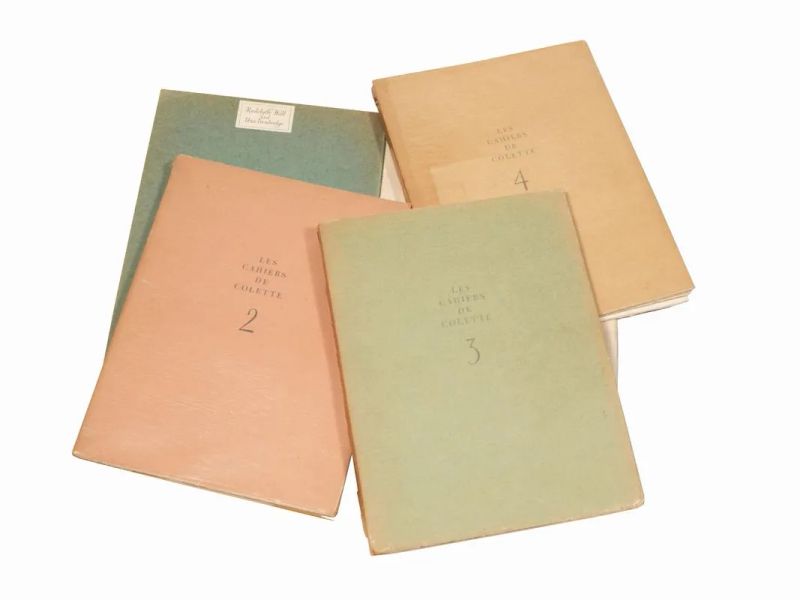 (Edizioni di pregio  Illustrati 900) COLETTE. Les cahiers de Colette. 1.    - Auction Books, manuscripts and autographs - Pandolfini Casa d'Aste