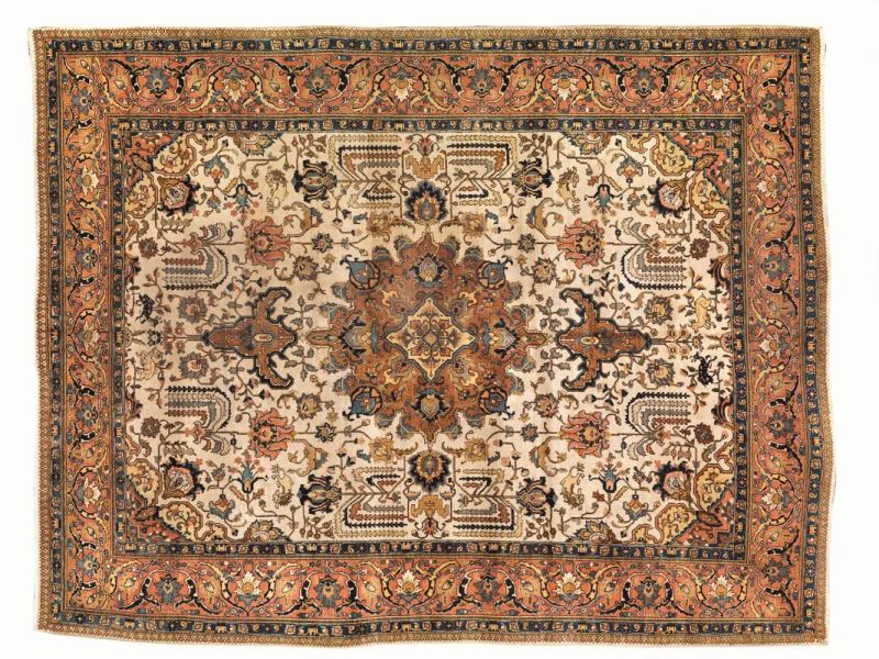 TAPPETO TABRIZ, PERSIA, INIZI SECOLO XX  - Asta Importanti Mobili, Arredi e Oggetti d'Arte - Pandolfini Casa d'Aste