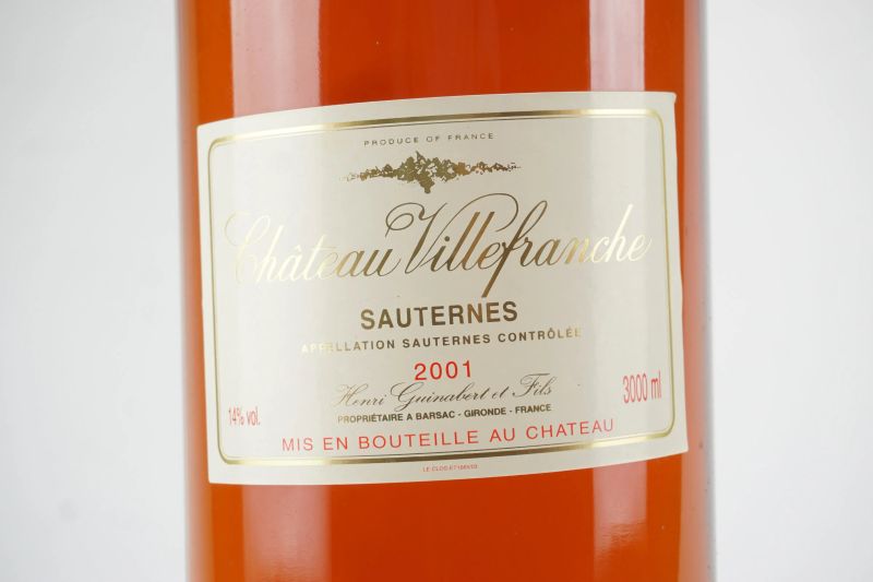      Ch&acirc;teau Villefranche 2001   - Auction ONLINE AUCTION | Smart Wine & Spirits - Pandolfini Casa d'Aste