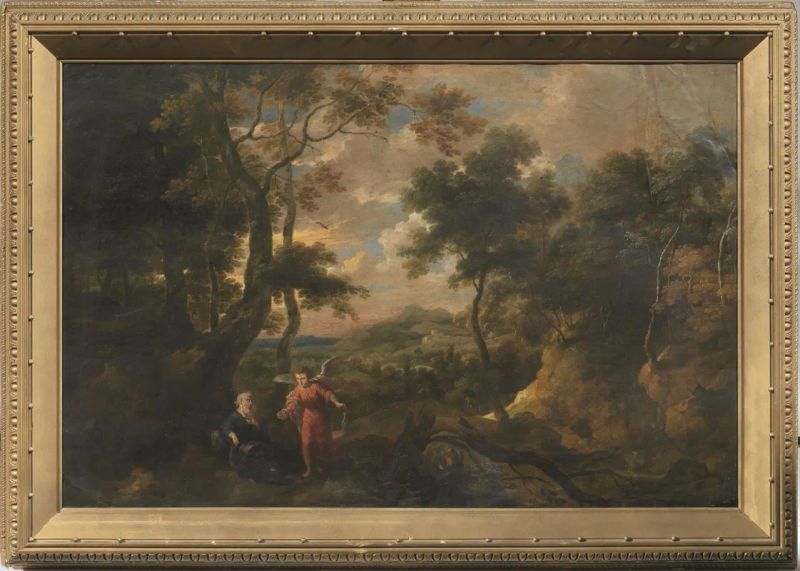 Scuola genovese, fine sec. XVII  - Auction 19th century Paintings - II - Pandolfini Casa d'Aste