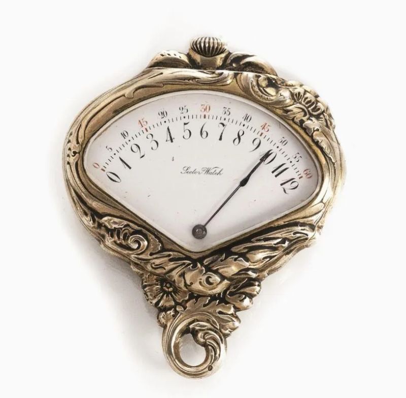 OROLOGIO DA TASCA, RECORD WATCH CO., SECTOR WATCH,&nbsp; SVIZZERA, 1910 CIRCA, IN ARGENTO DORATO  - Auction Fine Jewels and Watches - Pandolfini Casa d'Aste
