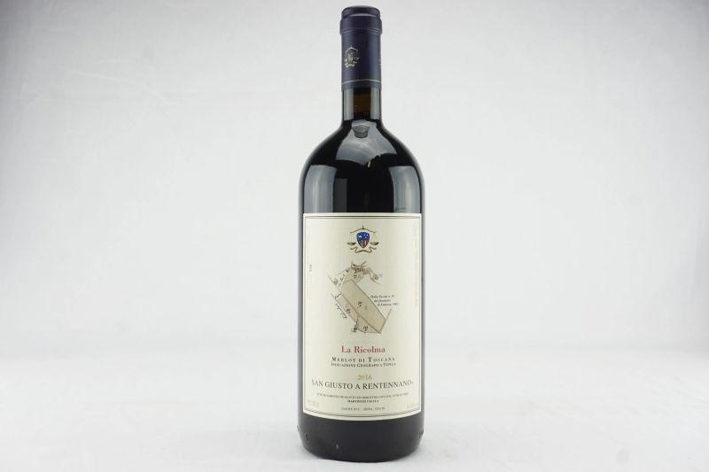 La Ricolma San Giusto a Rentennano 2016  - Auction THE SIGNIFICANCE OF PASSION - Fine and Rare Wine - Pandolfini Casa d'Aste