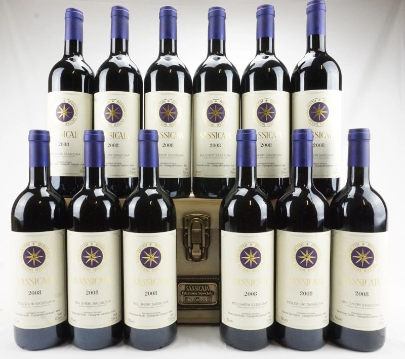      Sassicaia Tenuta San Guido 2008   - Asta Il Fascino e l'Eleganza - Un percorso tra i migliori Vini italiani e francesi - Pandolfini Casa d'Aste