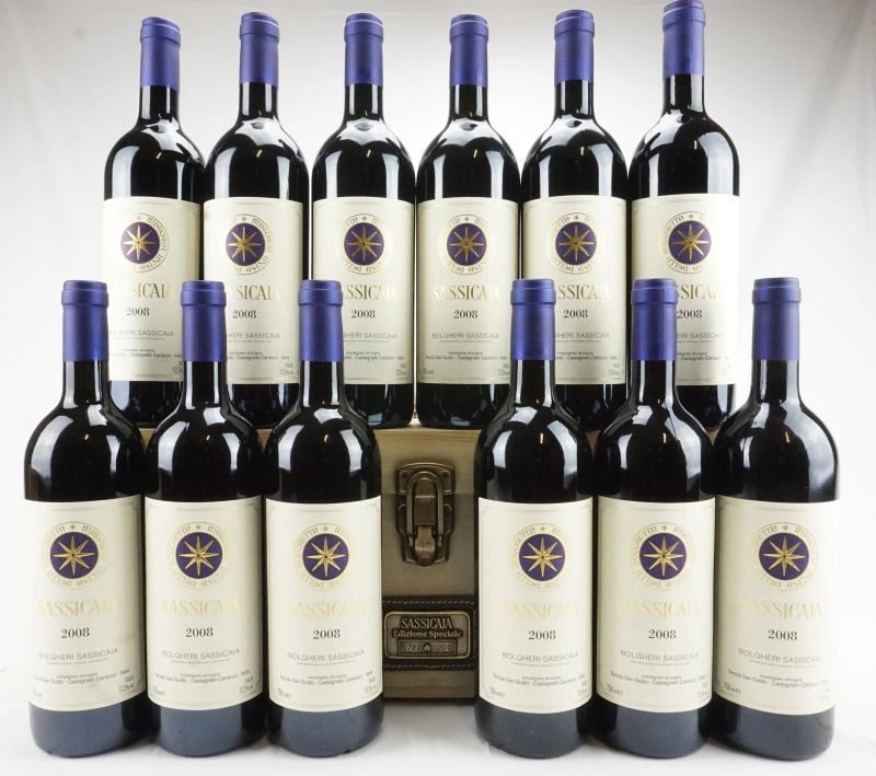      Sassicaia Tenuta San Guido 2008   - Auction Il Fascino e l'Eleganza - A journey through the best Italian and French Wines - Pandolfini Casa d'Aste