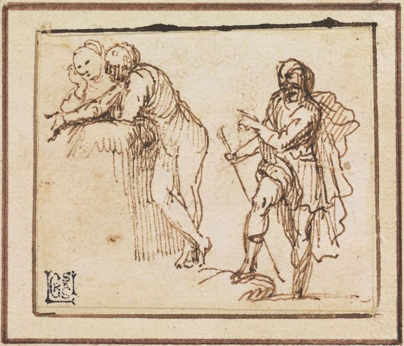      Francesco Allegrini   - Asta Opere su carta: disegni, dipinti e stampe dal secolo XV al XIX - Pandolfini Casa d'Aste