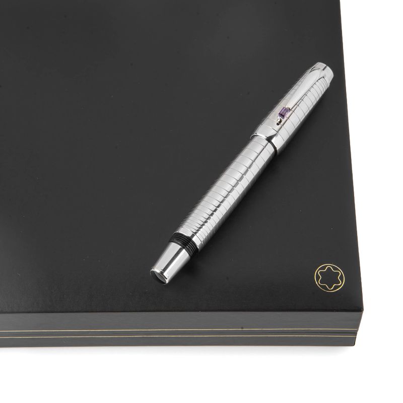 



MONTBLANC BOHEME STEEL RADIAL AMETISTA ROLLER PEN, 2003  - Auction WATCHES - Pandolfini Casa d'Aste