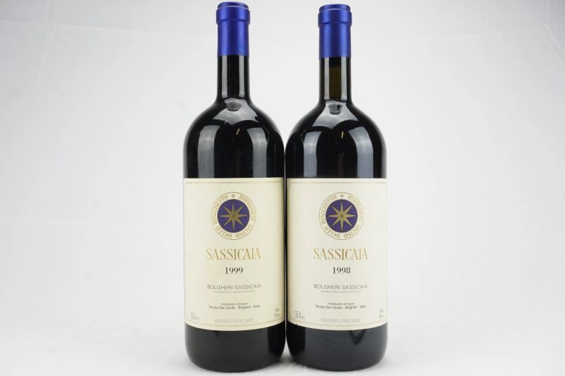      Sassicaia Tenuta San Guido   - Asta Il Fascino e l'Eleganza - Un percorso tra i migliori Vini italiani e francesi - Pandolfini Casa d'Aste