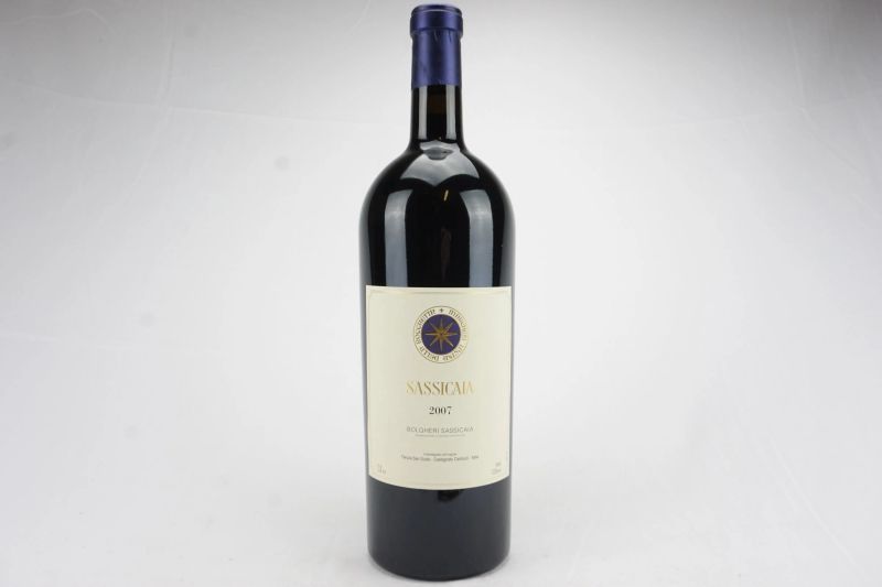      Sassicaia Tenuta San Guido 2007   - Auction Il Fascino e l'Eleganza - A journey through the best Italian and French Wines - Pandolfini Casa d'Aste