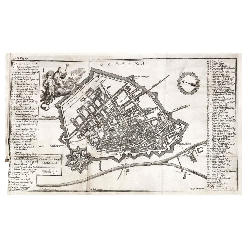 Frizzi, Antonio. Memorie per la storia di Ferrara. Ferrara, 1791-1809.  - Asta LIBRI, MANOSCRITTI, AUTOGRAFI E STAMPE - Pandolfini Casa d'Aste