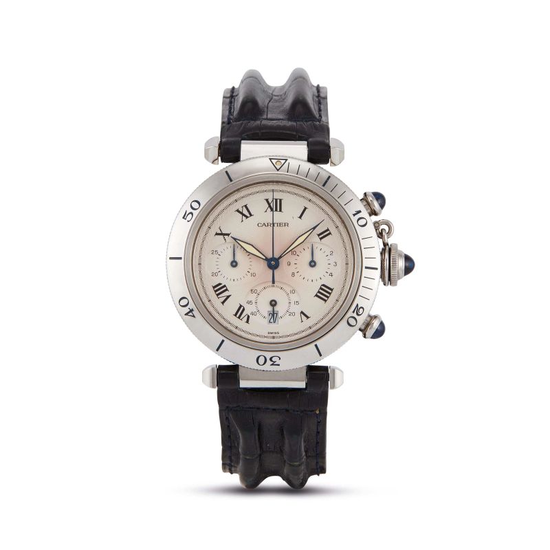 



CARTIER PASHA 38 CRONOGRAFO ACCIAIO  - Asta OROLOGI DA POLSO E DA TASCA - Pandolfini Casa d'Aste