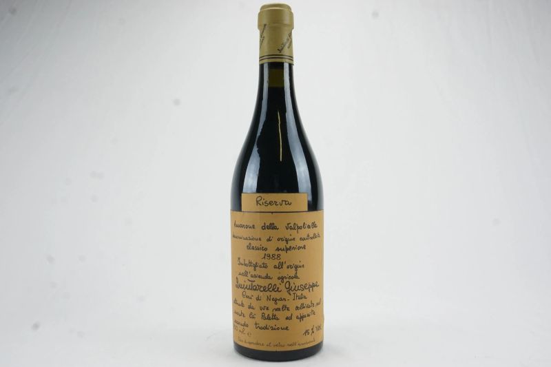      Amarone della Valpolicella Classico Riserva Giuseppe Quintarelli 1988   - Auction The Art of Collecting - Italian and French wines from selected cellars - Pandolfini Casa d'Aste